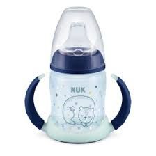 NUK First Choice Шише за сок със силиконов накрайник 150 мл NIGHT  215.326