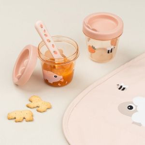 BIBS  Бебешки контейнери за храна Tiny Farm Blue 2 бр./1256122/