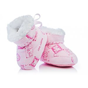 ATTRACTIVE BABY Меки бебешки ботушки -пантофки РОЗОВ Модел:BFU039