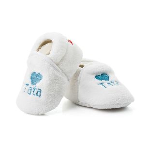 ATTRACTIVE BABY Меки бебешки буйки -пантофки МАМА/ТАТЕ Модел:BFU008