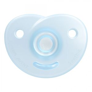 Philips Avent Soothie  – к-кт 2 бр. ортодонтски силиконови залъгалки за новородени (0+ м), сини, в кутия за стерилизиране 0670.001
