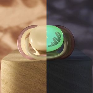 AVENT Ultra Air NightTime,ортодонтски силиконови залъгалки  0-6м, пастелни цветове, унисекс, в кутия за стерилизиране 0646.001 
