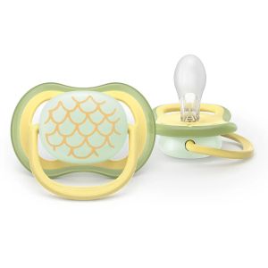 AVENT Ultra Air NightTime,ортодонтски силиконови залъгалки 0-6 м., пастелни-неутрални, в кутия за стерилизиране 0658.001