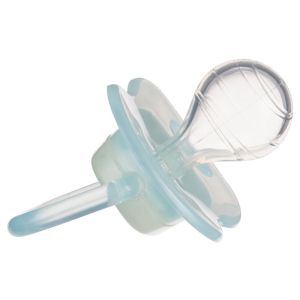 CANPOL  силиконова залъгалка тип черешка Love&Sea, 18м.+Код: 34/902/розова,синя/