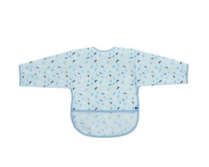 KIKKABOO Лигавник с ръкави и джоб непромокаем Arty Blue Pattern  31303030060