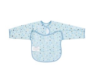 KIKKABOO Лигавник с ръкави и джоб непромокаем Arty Blue Pattern  31303030060