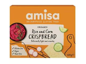 AMISA Био хрупкави хлебчета от ОРИЗ И ЦАРЕВИЦА  120г код 200423