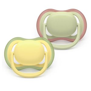 Philips AVENT Oртодонтски силиконови залъгалки  Ultra Air, 18м+, унисекс, в кутия за стерилизиране 0655.001