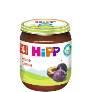 HIPP БИО Бебешко плодово пюре Сливи 4+ мес. 125 гр.   4253