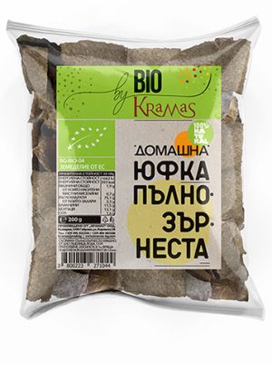 KRAMAS  Домашна юфка пълнозърнеста ПШЕНИЧНА - 200g