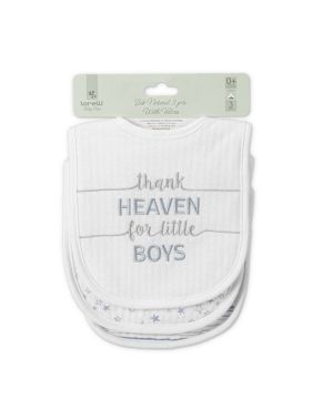 LORELI Бебешки текстилен лигавник  NATURAL 3бр.с велкро ЗА МОМЧЕ 10260290002