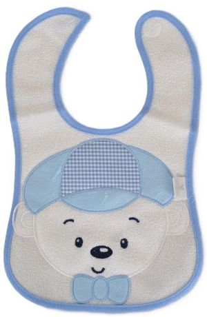 CANGARO Лигавник хавлиия + найлон Maiky, с велкро ,син 111724