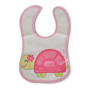 CANGARO Лигавник хавлиия + найлон ,с велкро,May, розов,111723