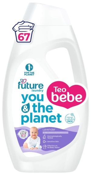 ТЕО БЕБЕ Течен перилен препарат  лавандула 2.7 л./67 пранета