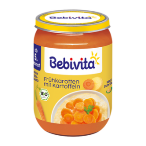BEBIVITA БИО Бебешко пюре Бейби моркови с картофи 190г.  12600
