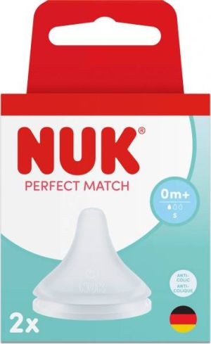 NUK Perfect Match биберон за храна силикон S 0+, 2бр.  124.032