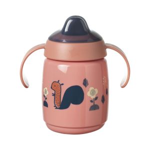 TOMMEE TIPPEE Тренировъчна неразливаща се чаша с мек н-k и дръжки SuperStar Trainer Sippee Cup 300 мл, 6м+, розова 0221