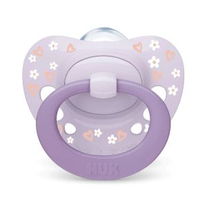 NUK FC Залъгалка силикон + кутийка 6-18 м 2 бр. DAY&NIGHT МОМИЧЕ