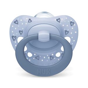 NUK FC Залъгалка силикон + кутийка 0-6 м 2 бр. DAY&NIGHT МОМЧЕ 175.396