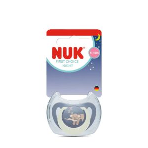 NUK FC Залъгалка силикон + кутийка 6-18 м 1 бр. NIGHT КОАЛА 176.378