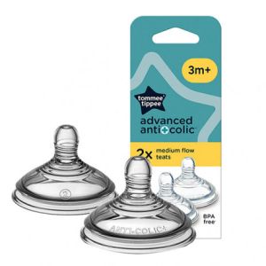  Tommee Tippee Биберони Anti-Colic Plus Medium 2 капки 3м+   0007