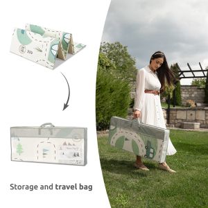 LORELLI Двулицево Детско ТЕРМО КИЛИМЧЕ за игра 180-200 см. ЗЕЛЕНО  10300490003