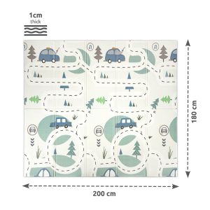 LORELLI Двулицево Детско ТЕРМО КИЛИМЧЕ за игра 180-200 см. СИВО 10300490004