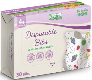 BEBELAN ON THE GO! Лигавници за еднократна употреба 30 бр.