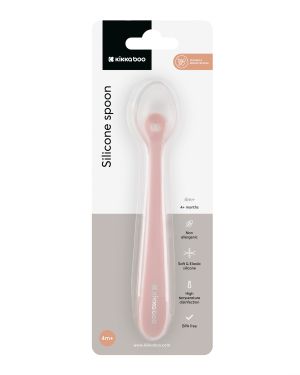 KIKKA BOO Лъжица силиконова 1бр розова  31302040177