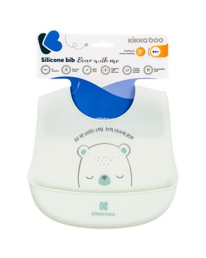 KIKKA BO Лигавник силиконов Bear  with me зелен 31303030043