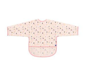 KIKKA BOO  Непромокаем лигавник с ръкави и джоб Arty Pink Pattern 31303030058