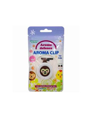 AROMA DEFENCE  Aroma Defence Клипс за деца против насекоми с аромат на цитронела и здравец 100гр.