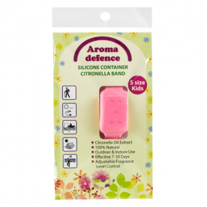 Aroma Defence Силиконова гривна с контейнер с аромат на цитронела 5гр.