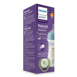  Philips AVENT Подаръчен к-кт - шише за хранене Natural Response 260 мл + биберон среден поток +залъгалка Ultra Soft 0676.001
