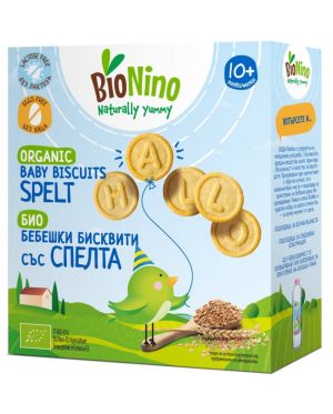 BioNino  БИО Био бебешки бисквити  със спелта, 10 м+, 100гр.