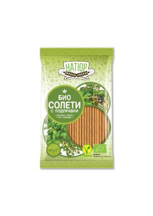 BIO NATIRE БИО ПЪЛНОЗЪРНЕСТИ СОЛЕТИ с подправки 45гр. 
