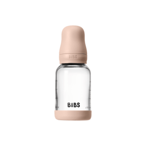BIBS Бебешка Стъклена Бутилка  Blush 120мл Каучук Бавен Поток 5019244