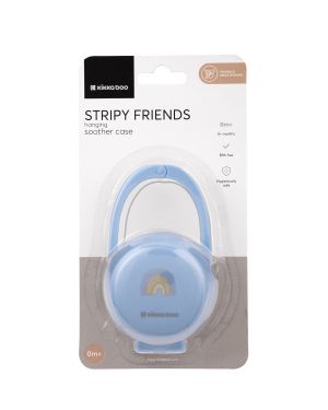 KIKKA BOO Кутия за залъгалка Stripy Friends СИНЯ 31303010063