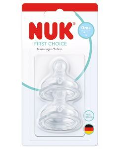 NUK FC Силиконов биберон за храна Размер S, 0+м, 2 бр. 124.036