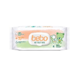 BEBO Влажна биоразградима тоалетна хартия с екстракт от невен 50 бр.