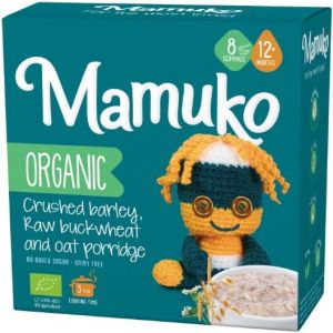 MAMUKO БИО Каша Овес, Зелена Елда, Ечемик 12+мес. 200 г.