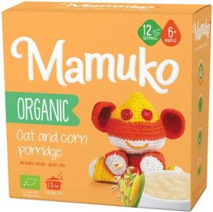 MAMUKO БИО Каша с овес и царевица 6+мес. 200 г.