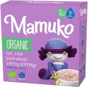  MAMUKO БИО Каша с овес, зелена елда, ечемик 6+мес. 200 г.