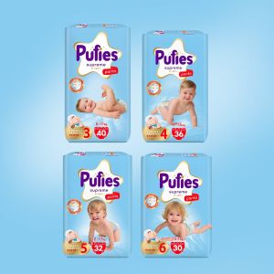 PUFIES  Supreme ГАЩИЧКИ  6 Extra Large, 30 броя, 15+ kg.