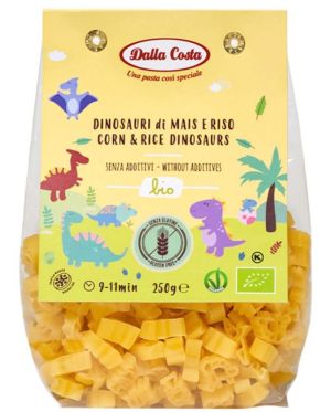 DALLA COSTA Био паста за деца динозаври с царевица и ориз 250г  150292