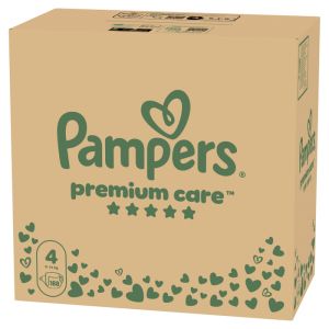 PAMPERS  Premium care пелени размер 4 (9-14 кг) Mega Saving Box 188 бр. MSB 