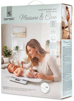 LORELLI Електронна везна с приставка за бебе Lorelli Premium - Measure & Care, бяла 1028026