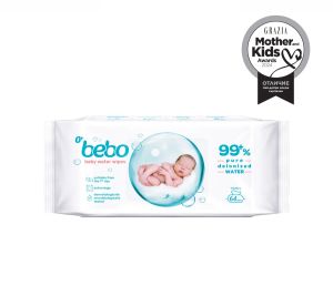 BEBO Влажни кърпички за новородени  99% ВОДА 64 бр.