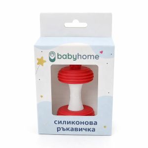 SEVI BEBE Силиконова гризалка с дръжка  гиричка BR10
