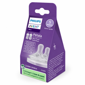 Philips Avent  биберони  Natural Response - поток 5капки  / 2 бр.